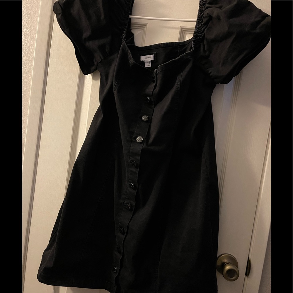 Forever 21 Denim Milkmaid Dress, 4XL